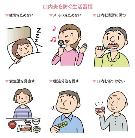 広島市安佐北区　歯医者　口内炎を防ぐ生活習慣